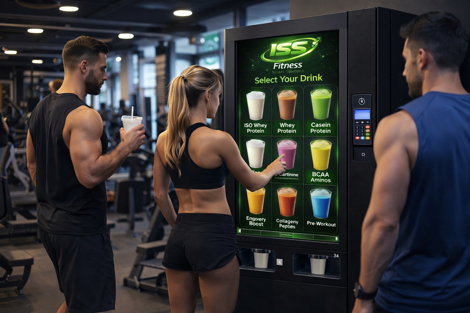 ISS Fitness machine in use